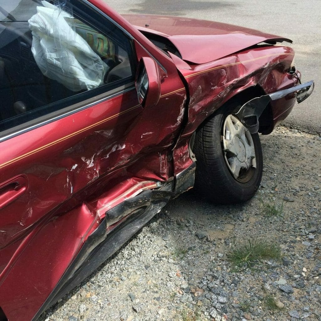 car accident, totalled, car